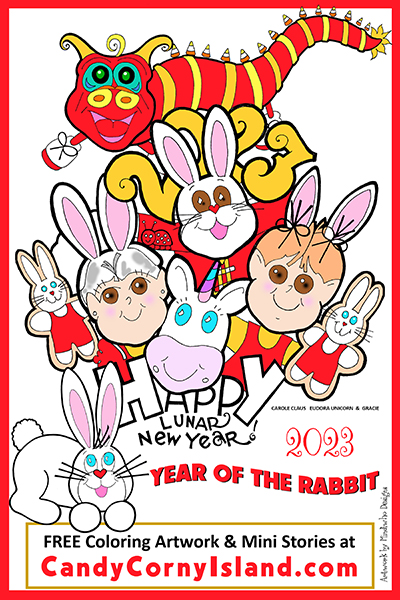 Candy Corny Island Year of the Rabbit Lunar New year 2023